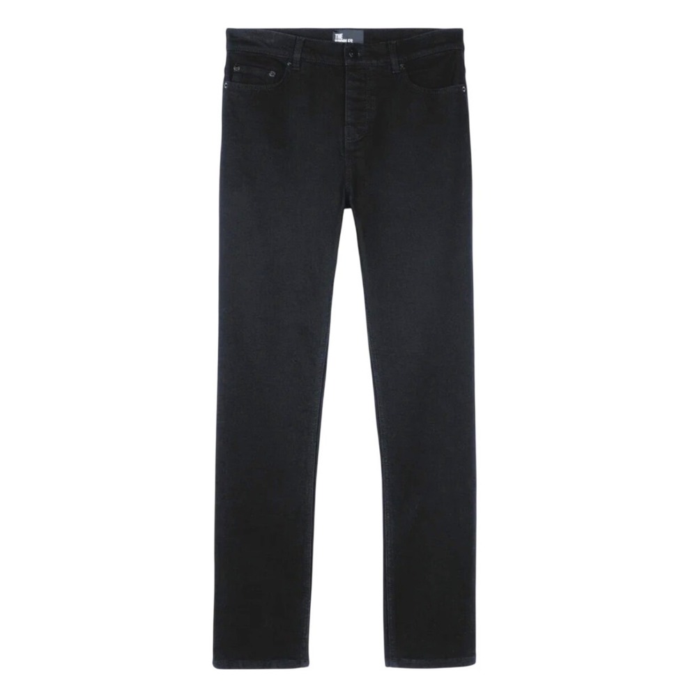 The‎ Kooples Unisex Jeans Straight Leg Black Denim Button Fly Size 28